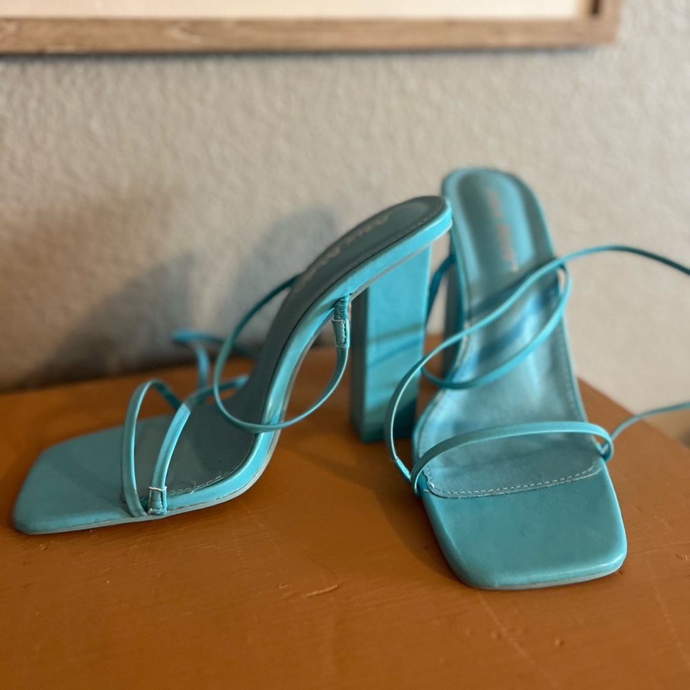 Blue heels from asos